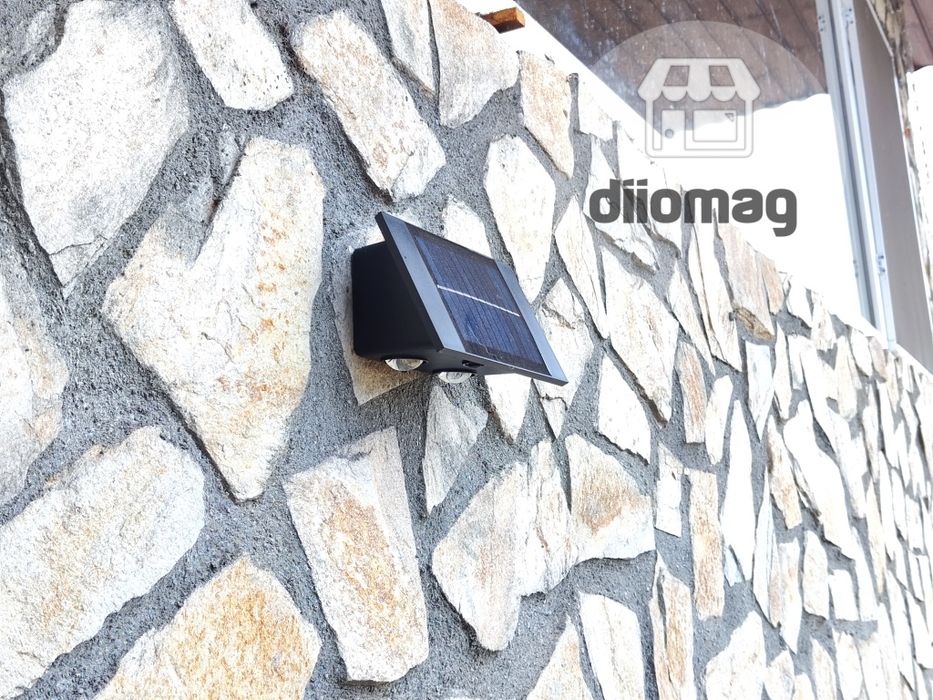 QUALITY Lampa decorativa solara perete 4LED bidirectional 3000k IP65