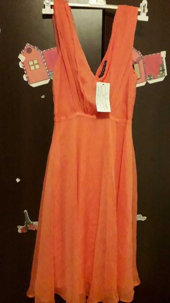 Vand rochie Poema, portocaliu neon.