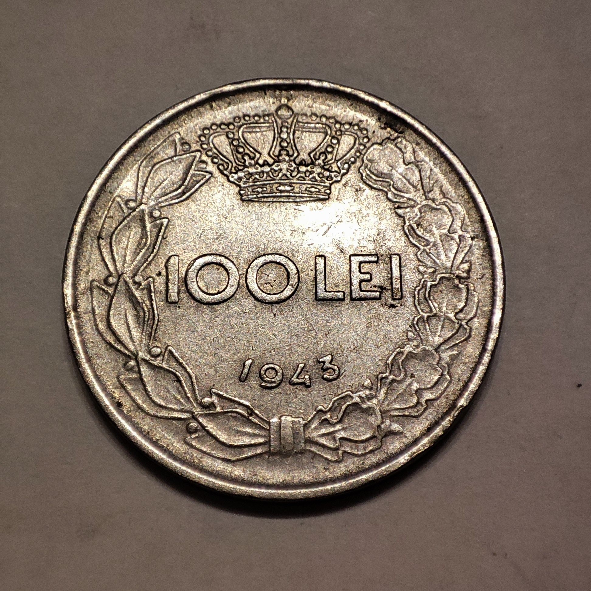 Moneda 100 lei 1943 Mihai I