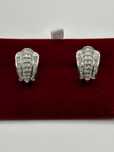 CERCEI AUR alb 14K + DIAMANTE TOP = 2.70CT - VVS1 - F - 12g - Vintage!