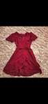Rochie scurta rosu burgund
