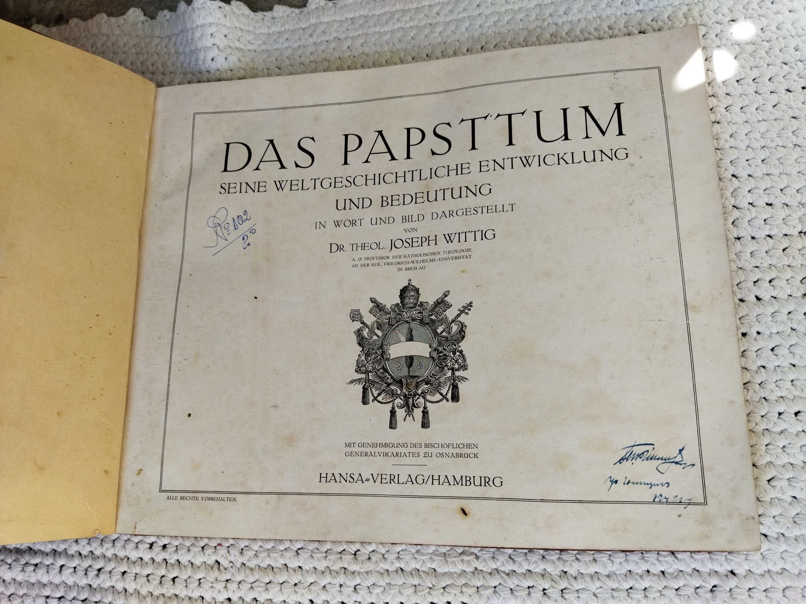 Уникат книга за Папството на немски език