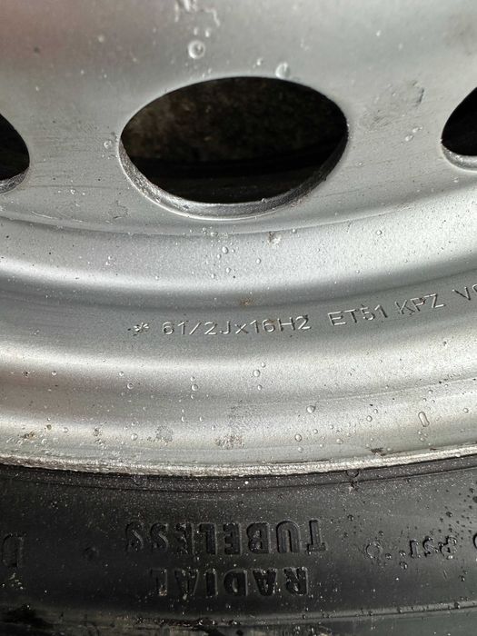 4бр. OEM железни джанти 16" VW Transporter T5, T6