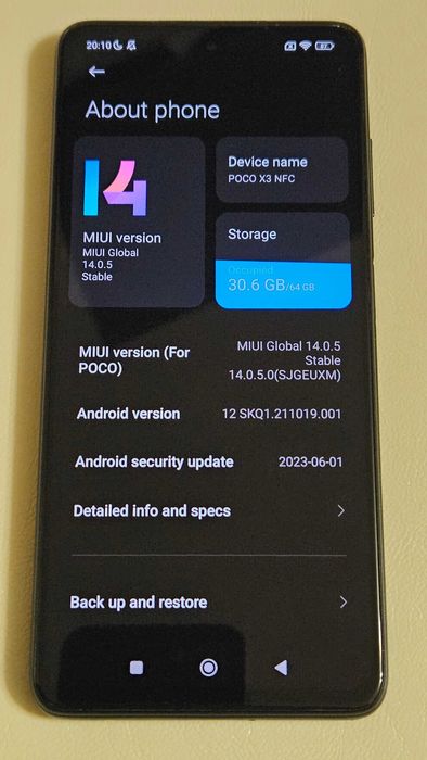 Poco X3 NFC 6GB RAM, 64Gb ROM, Snapdragon 732G