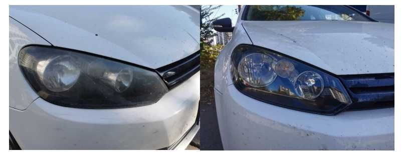 Reconditionare faruri la domiciliu