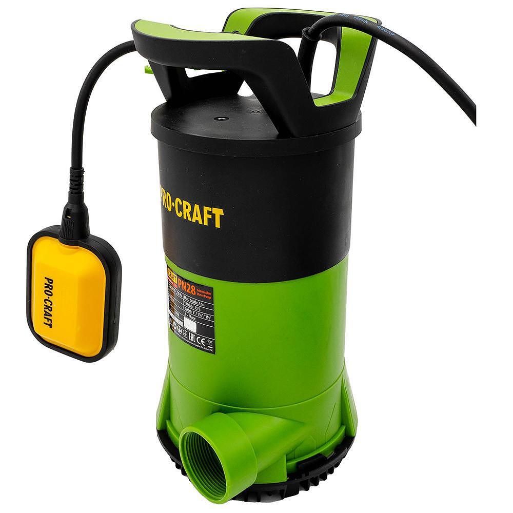 Дренажна помпа потопяема за чиста и мръсна вода, PROCRAFT PN28, 750W,