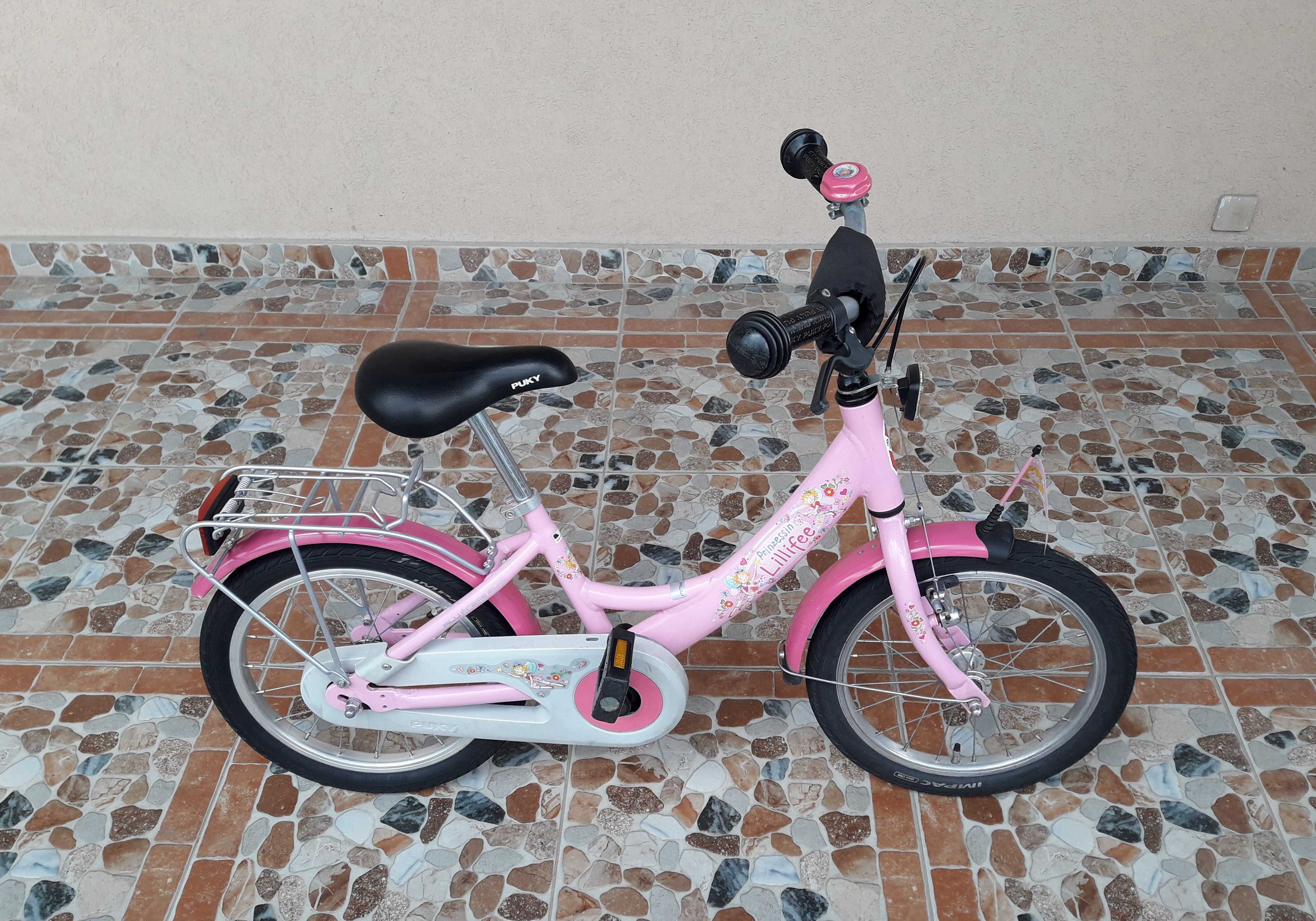 Bicicletă copii 16’ PUKY ZL 16-1 ALUMINIU Prinzessin Lillifee – Roz