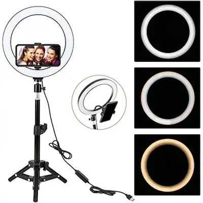 LED ринг лампа, за Youtube, Tiktok, с трипод 210см