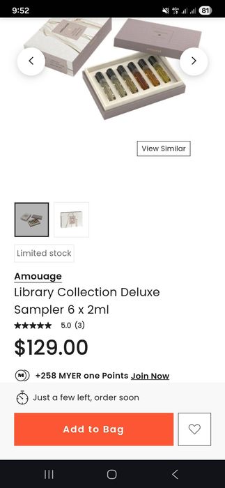 Original Amouage Mans Discovery Set EDP 6x2ml