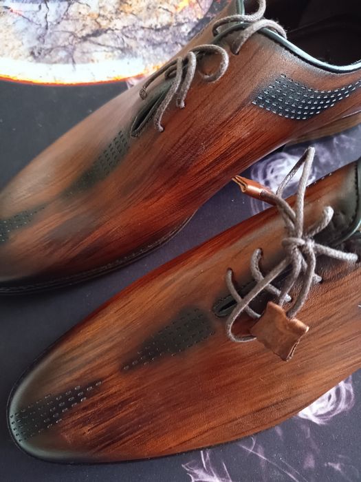 Pantofi barbati eleganti handmade piele naturala Jovigo, 43, ca noi