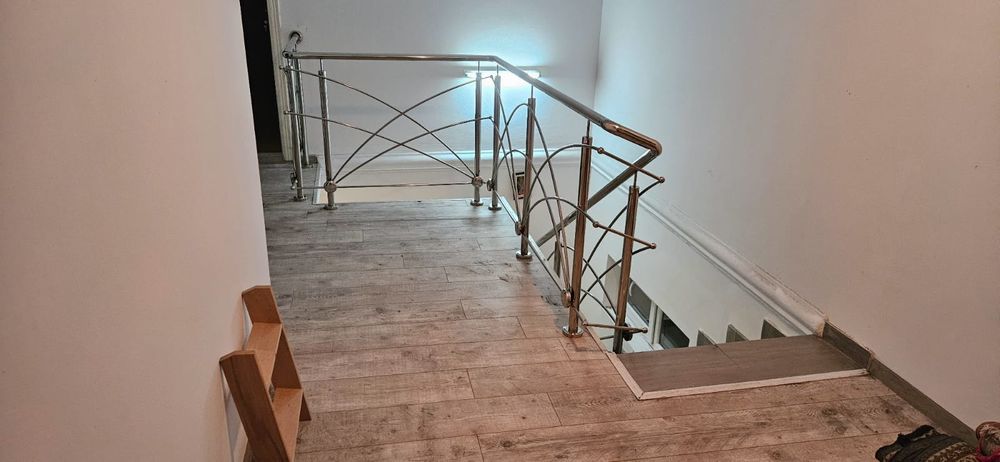 Balustrada din inox si lemn