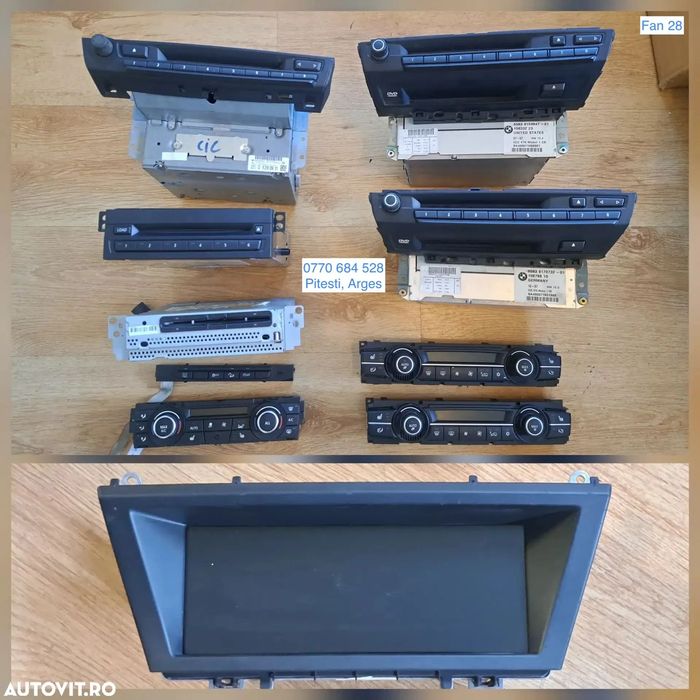 Sistem navigatie CIC magazie cd-uri modul navigatie CI panou control climatronic radio cd cu navigatie originale BMW X5 E70 + LCI X6 E71 E72 Seria 1 2 3 4 5 X1 E81 E84