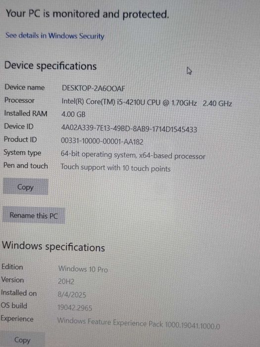 Laptop Touch screen Lenovo U530-Piese