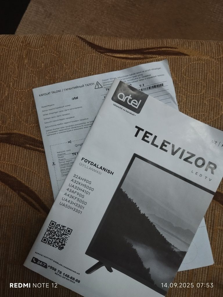 Televizor sotiladi 43 lik