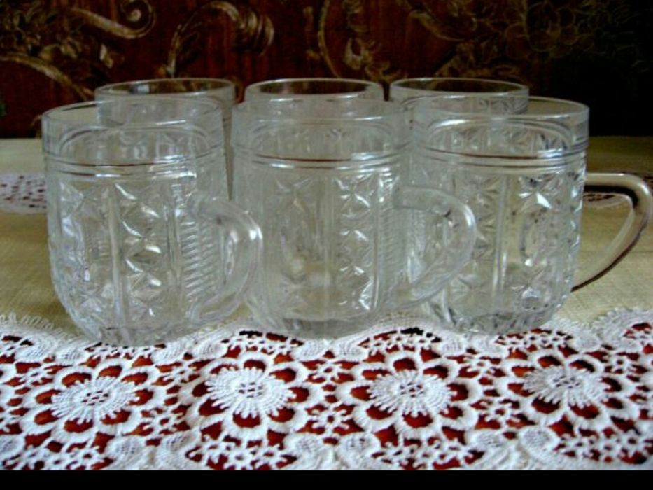 Кружечки хрустальные