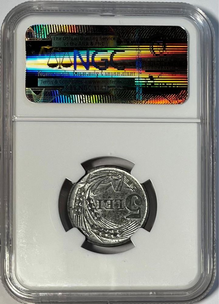 5 LEI 1942 MS 63 NGC