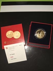 Roger Federer 50 fr златна монета