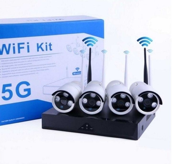 Комплект 4 ip камери-4 канална WI-FI NVR+Wiireless камери 5G