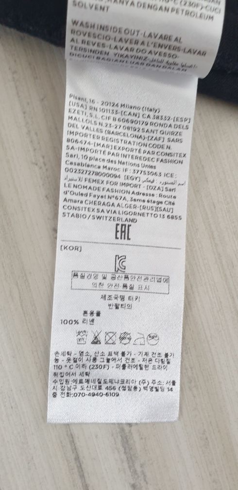 Ermenegildo ZEGNA 100% Len/ Лен   48 / S - M ОРИГИНАЛНА Ленена Тениска