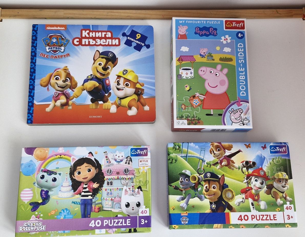 Лот дървени играчки, мъниста Икеа, пъзели