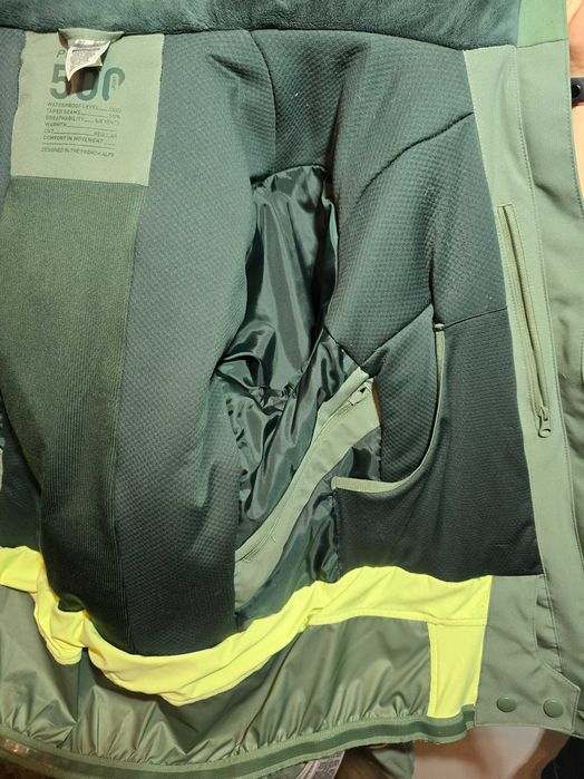 Geaca schi Wedze 500 Sport Verde Dama