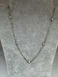 Colier fin din argint placat cu aur si cubic zirconia