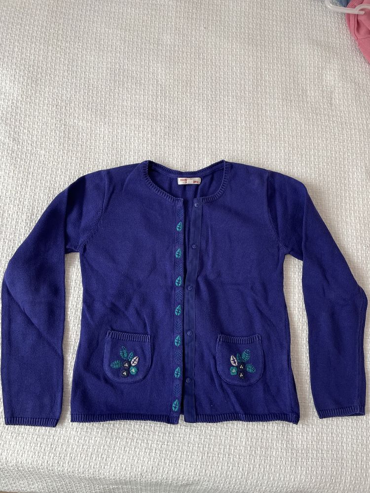 Cardigan fetite albastru