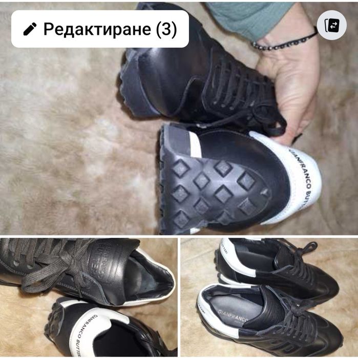 Мъжки италиански бутикови обувки оригинални