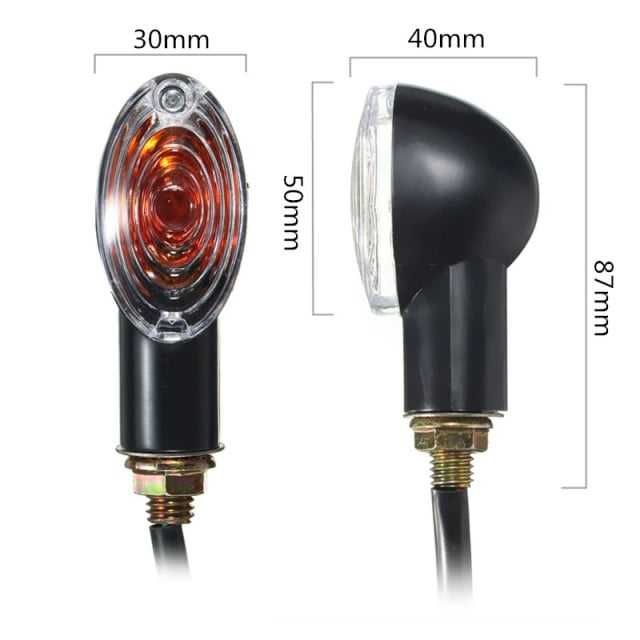 Semnale Semnalizari Scuter Moto 12v Carbon M1