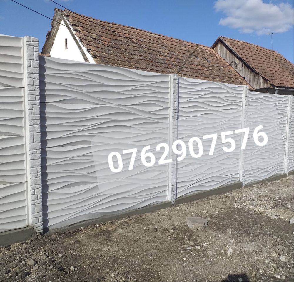 Gard beton/ plăci gard beton Făget