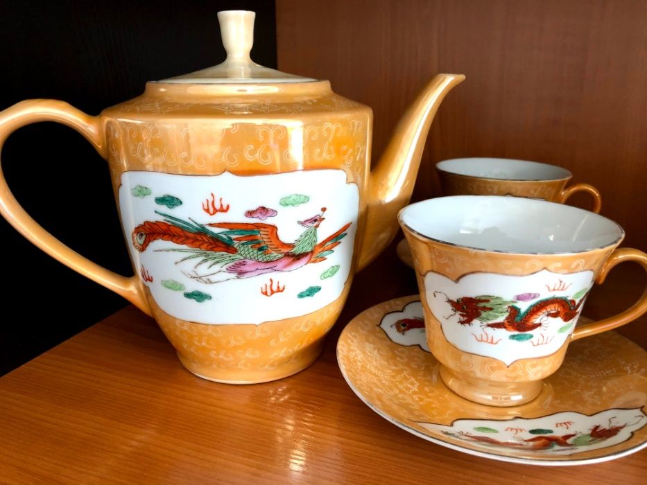 антикварен китайски сервиз за чай