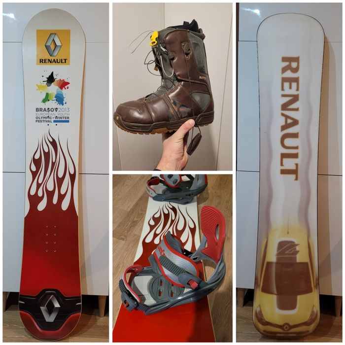 Placa snowboard Olimpic 156 + legături wedze + boots Burton 44