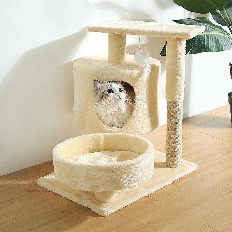 Катерушка за котки Safari – Бежова, 53 см