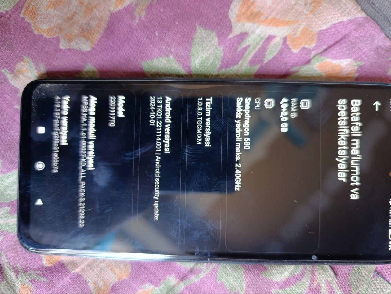 Redmi not 11 6/128