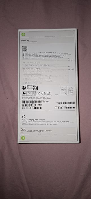 Iphone 17 PRO 256 sigilat