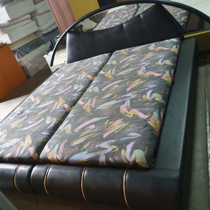 Pat dormitor tapițat piele 1.80m/2m+are ladă