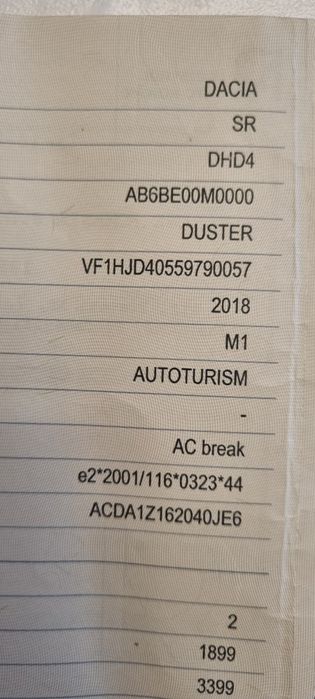 Duster 4x4 1.5 diesel