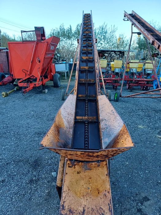 Banda transportoare porumb lungime de 8 m motor 220v