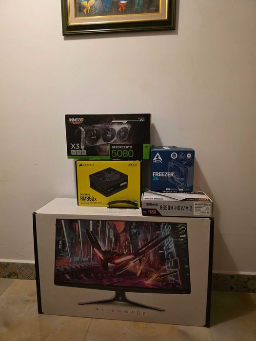 RTX 5080 / 7950x3d / 64GB / 2TB SSD / Corsair RM850x / БГ Гаранция!