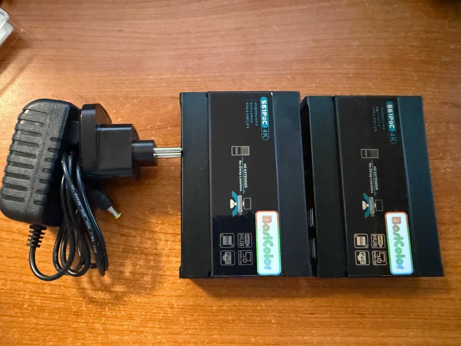 Basicolor HDMI KVM суич USB Extender 4K 60Hz KVM удължител Cat5e/Cat6