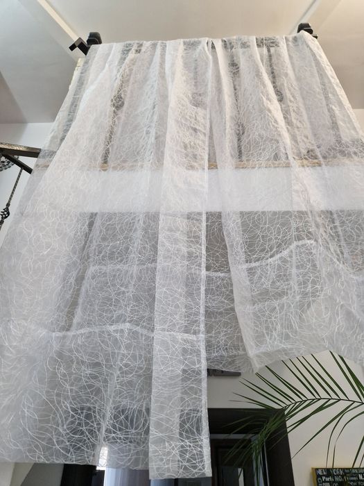 Perdea alba de Pascani 5,60 cm,perdea alba broderie