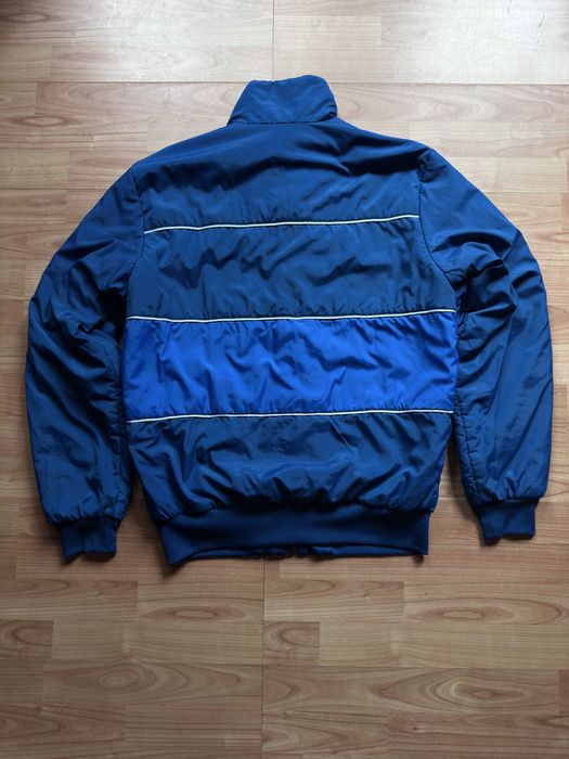 Jacket jacheta geaca puffer boxy reversible Adidas Originals blue