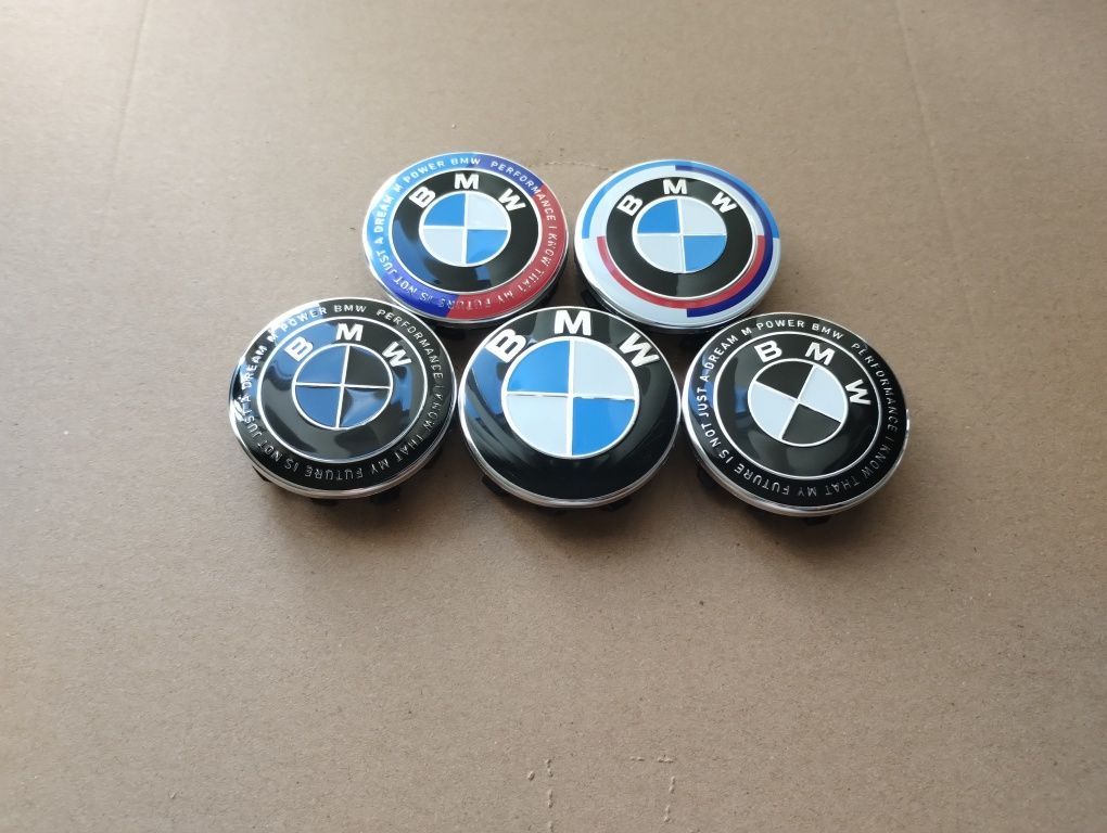 Capace Jante BMW 56 mm Anniversary M packet Alb negru Full Black