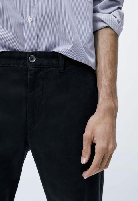 Pantaloni chino Massimo Dutti, bleumarin