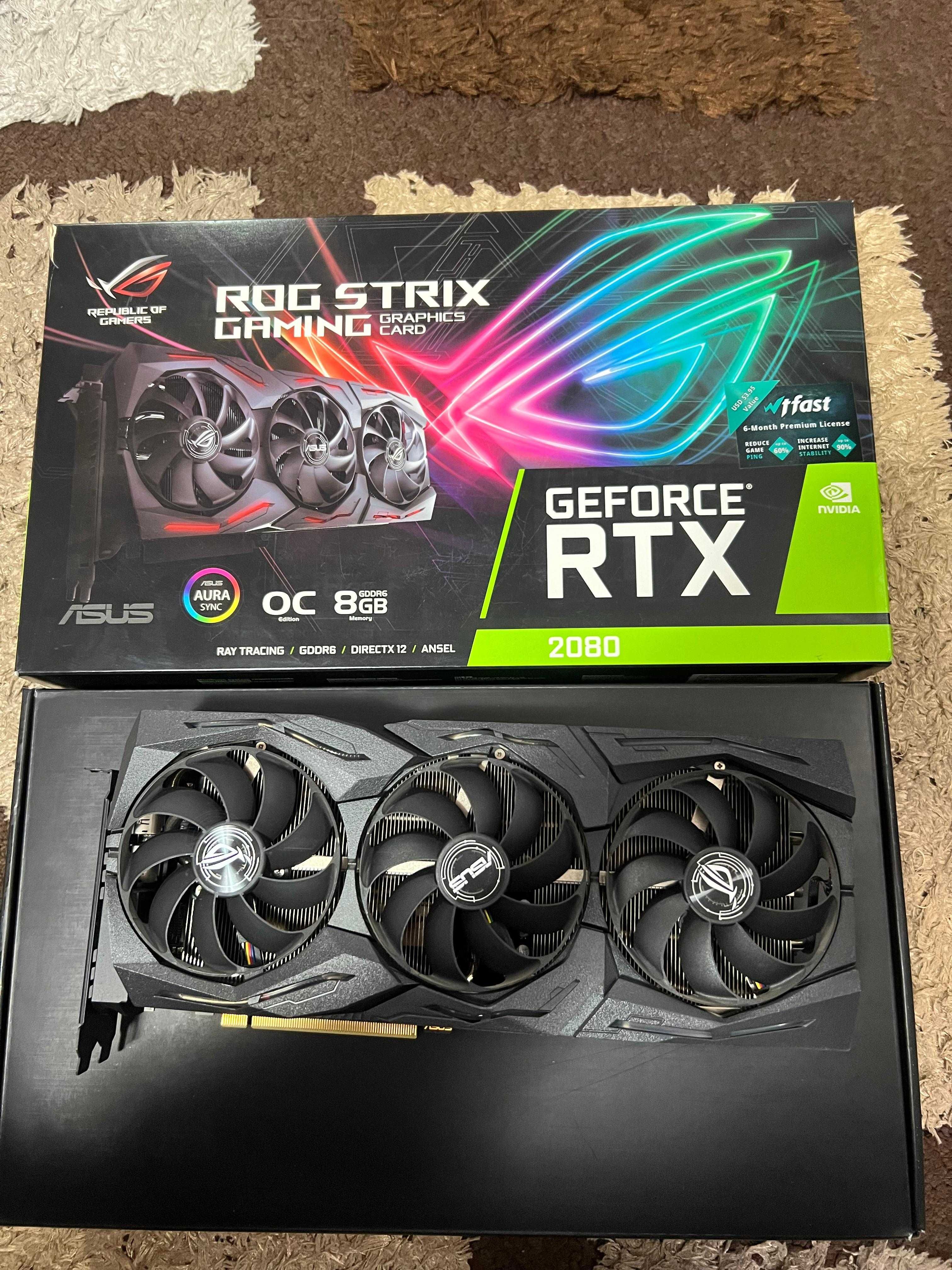 Placa video ASUS GeForce RTX 2080 ROG STRIX GAMING 8GB OC 256-bit