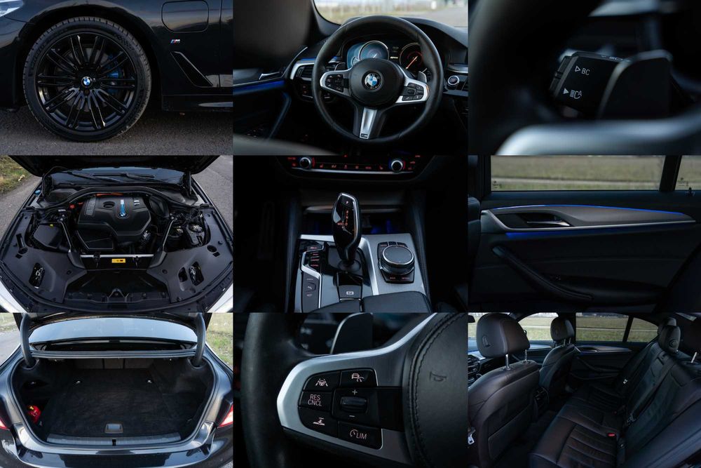 BMW Seria 5 G30 530e 252cp Pachet M, LED, 360, Head Up, Frane M, R19