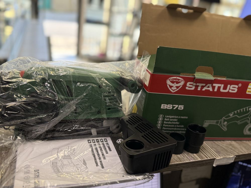 ЧИСТО НОВ! Лентов Шлайф Status BS75