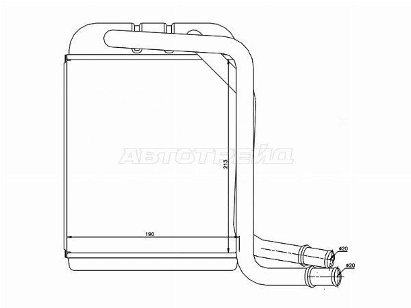 Радиатор отопителя салона Volkswagen Multivan