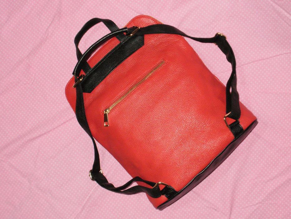 нова дамска раница естествена кожа