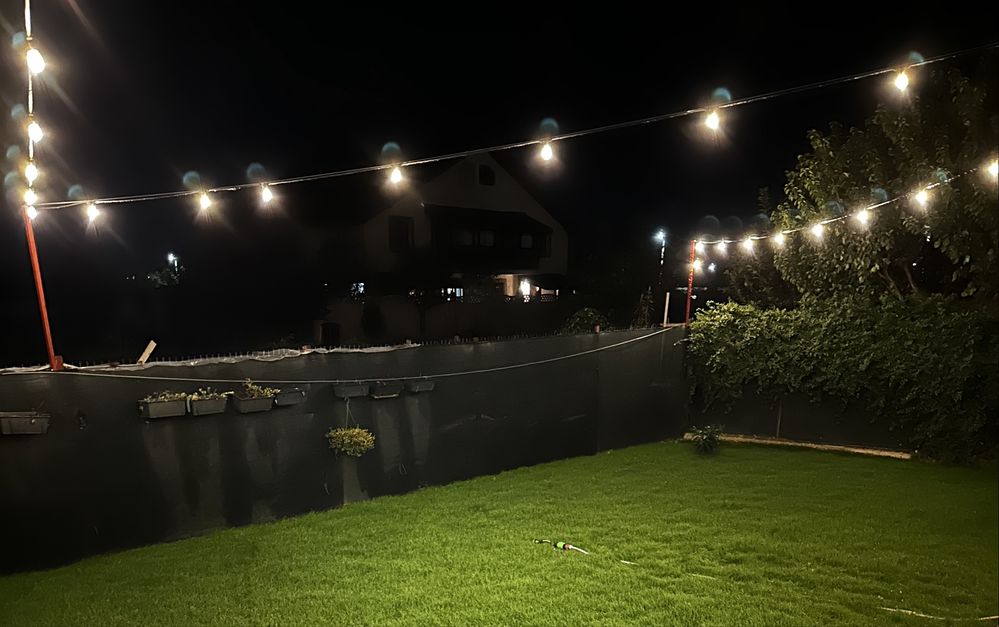 Ghirlanda luminoasa ,becuri gradina ,10 becuri,10m l ,lumina calda